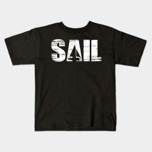 Distressed Look Sailing Gift For Sailors & Skippers Kids T-Shirt